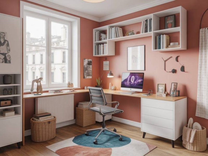 Aménager un coin bureau fonctionnel et stylé dans un petit espace